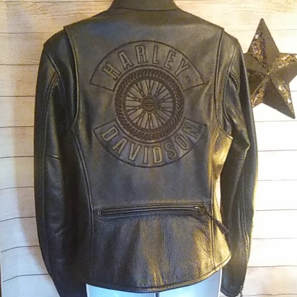 SOLD-Harley Davidson Leather Coat - Picture 6 of 15